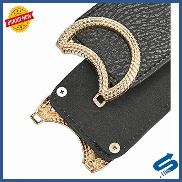 Vintage Wide Elastic Stretch Waist Belt 3-Pack For Dresses
